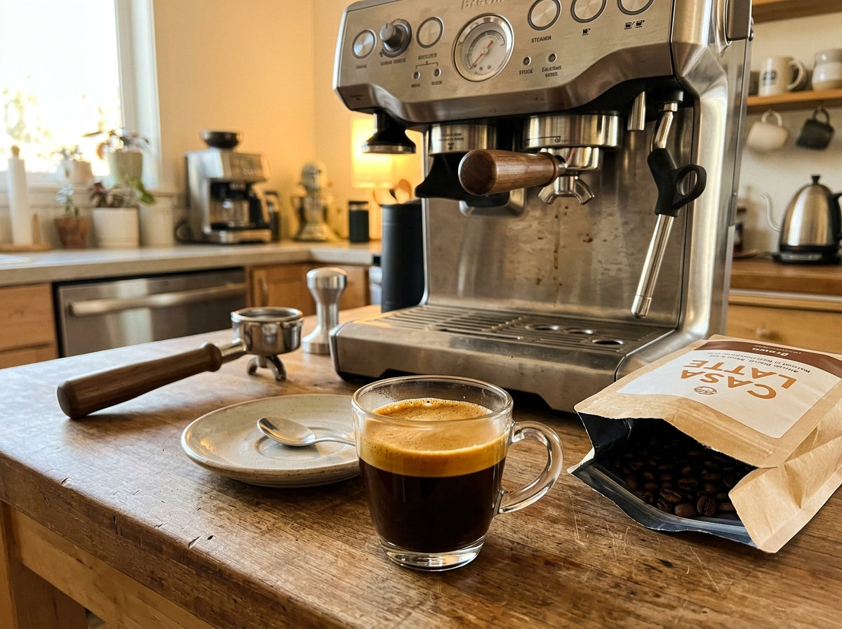 Café moído extraído na hora